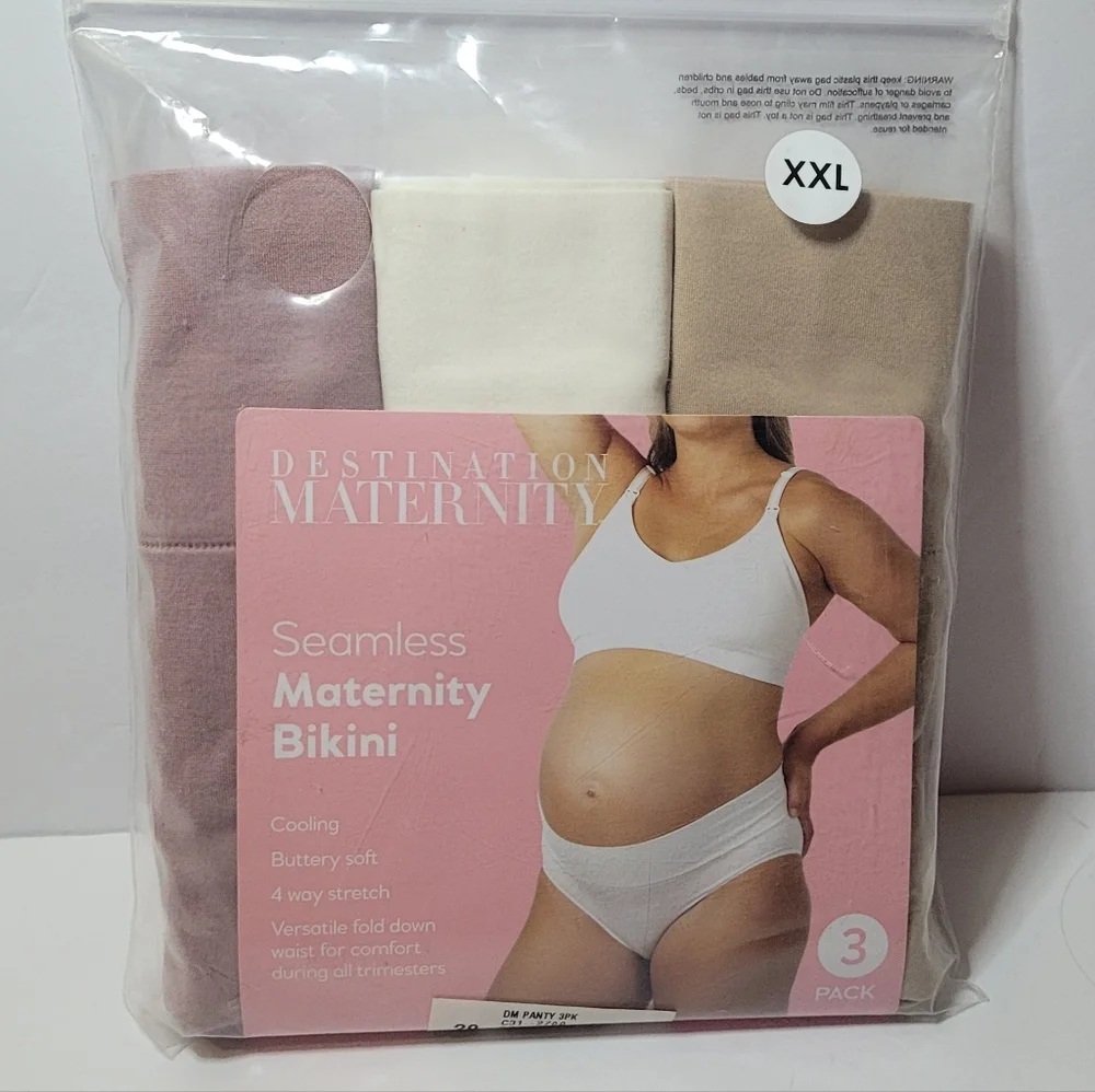Destination Maternity Seamless Bikini 3-Pack Panties Size XXL